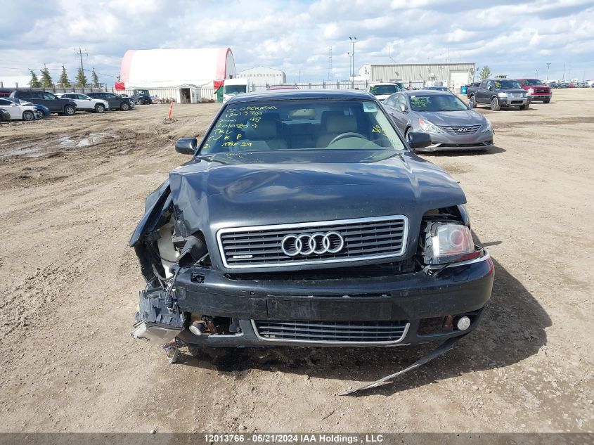 2000 Audi A8 VIN: WAUFL54D0YN010809 Lot: 12013766