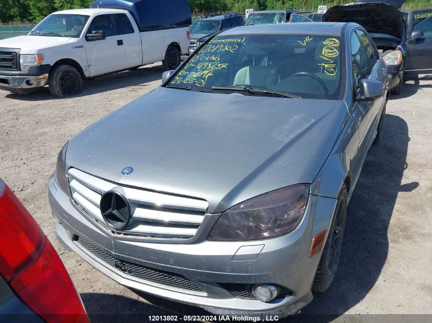 2010 Mercedes-Benz C-Class VIN: WDDGF8BBXAF498657 Lot: 12013802