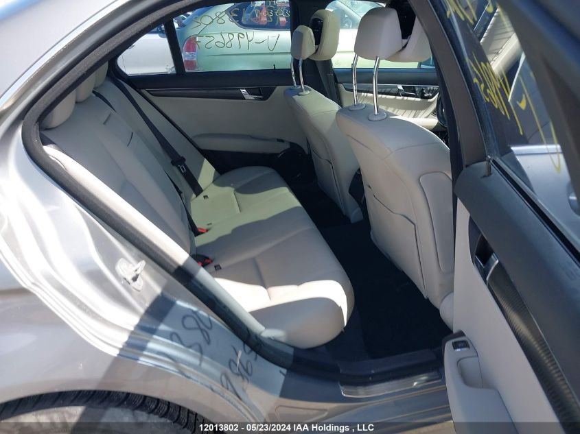 2010 Mercedes-Benz C-Class VIN: WDDGF8BBXAF498657 Lot: 12013802