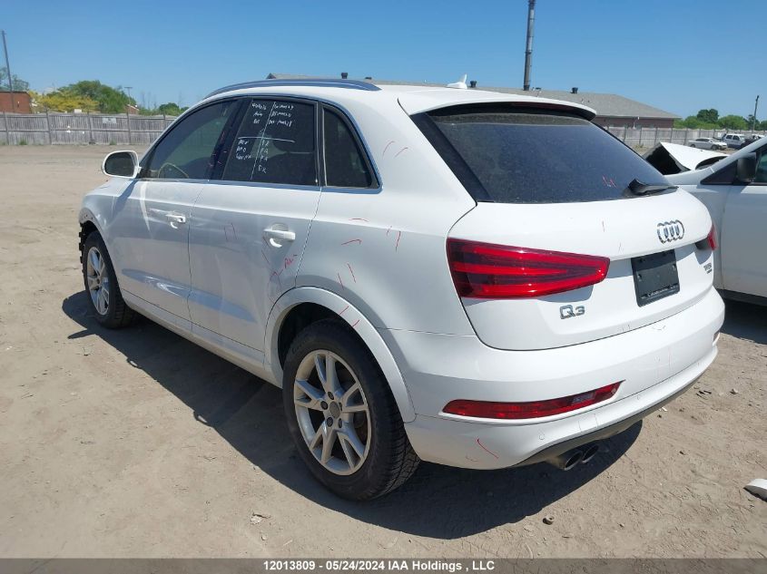 2015 Audi Q3 VIN: WA1GFEFSXFR010679 Lot: 12013809