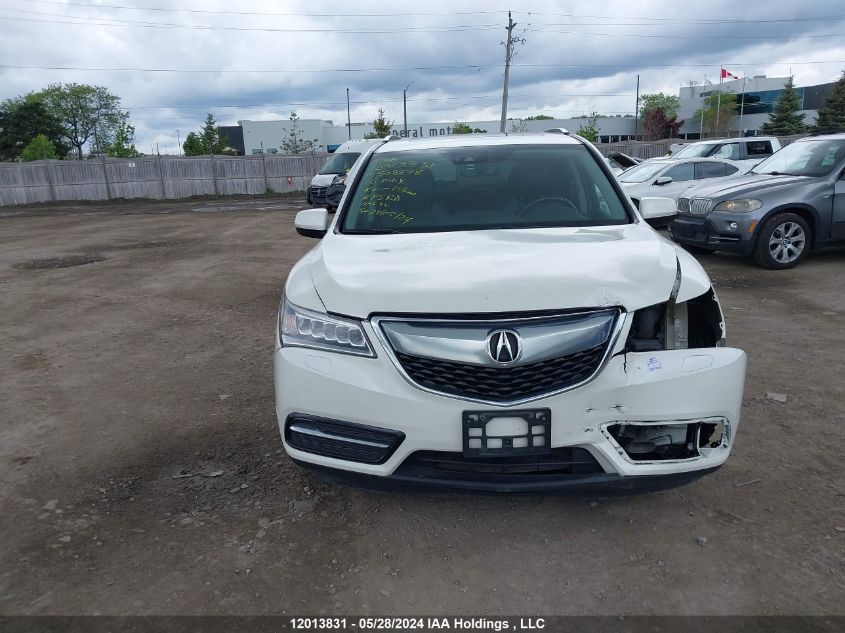 2016 Acura Mdx VIN: 5FRYD4H45GB508898 Lot: 12013831