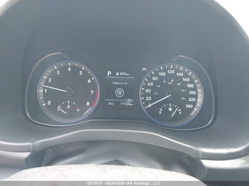 2020 Hyundai Kona Luxury Awd VIN: KM8K6CAA0LU458422 Lot: 12013837