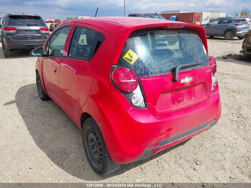 2015 Chevrolet Spark VIN: KL8CD6S97FC792969 Lot: 12013848