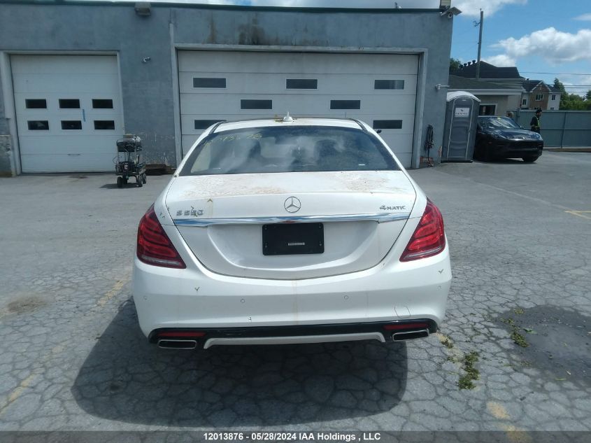 2015 Mercedes-Benz S-Class VIN: WDDUG8FB7FA177643 Lot: 12013876