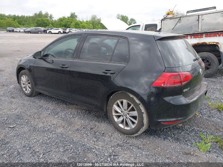 2015 Volkswagen Golf VIN: 3VW217AU7FM091576 Lot: 12013896