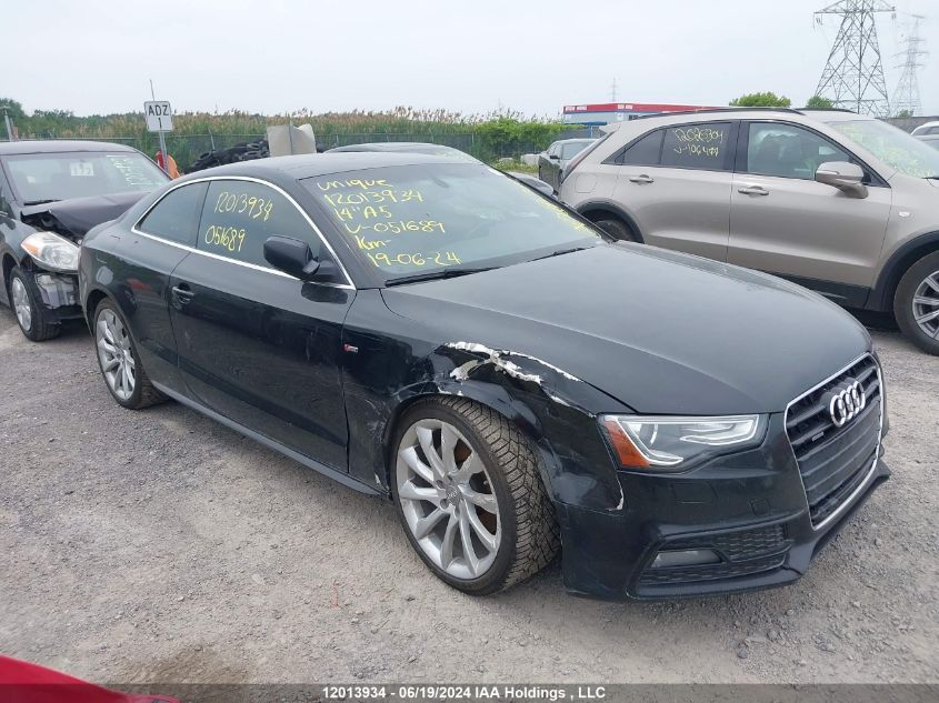 2014 Audi A5 VIN: WAUMFBFR0EA051689 Lot: 12013934