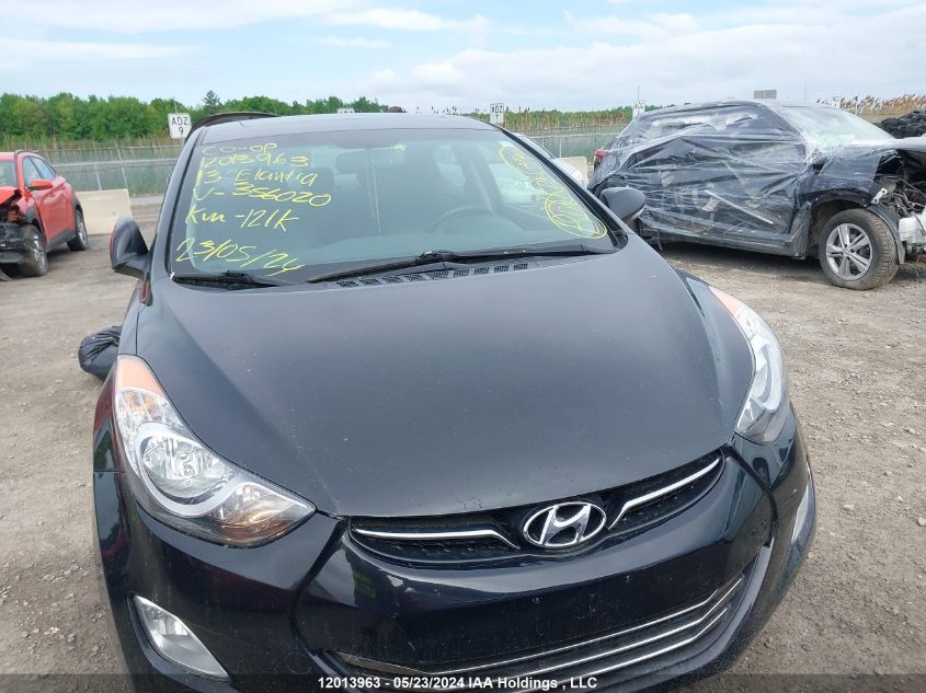 2013 Hyundai Elantra Limited VIN: 5NPDH4AE2DH356020 Lot: 12013963