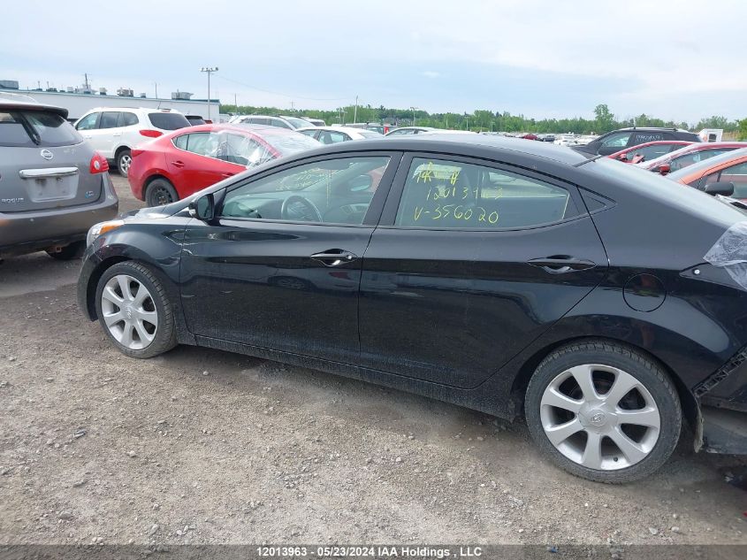 2013 Hyundai Elantra Limited VIN: 5NPDH4AE2DH356020 Lot: 12013963