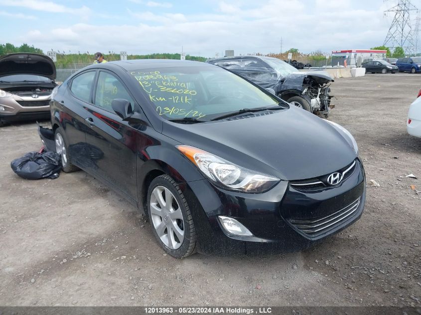 2013 Hyundai Elantra Limited VIN: 5NPDH4AE2DH356020 Lot: 12013963