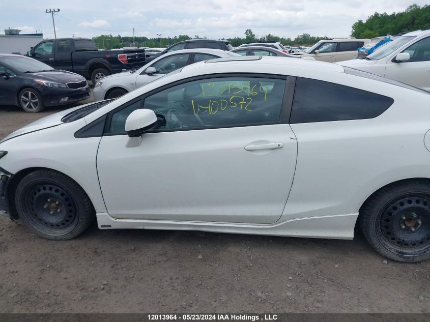 2013 Honda Civic Cpe VIN: 2HGFG4A53DH100572 Lot: 12013964