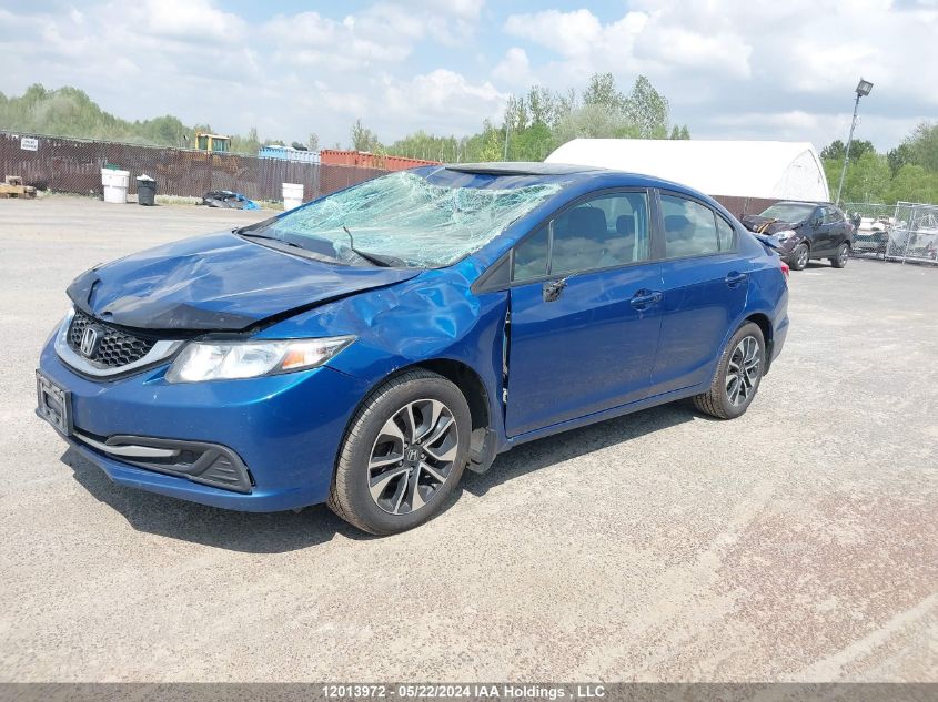 2015 Honda Civic VIN: 2HGFB2F57FH012929 Lot: 12013972