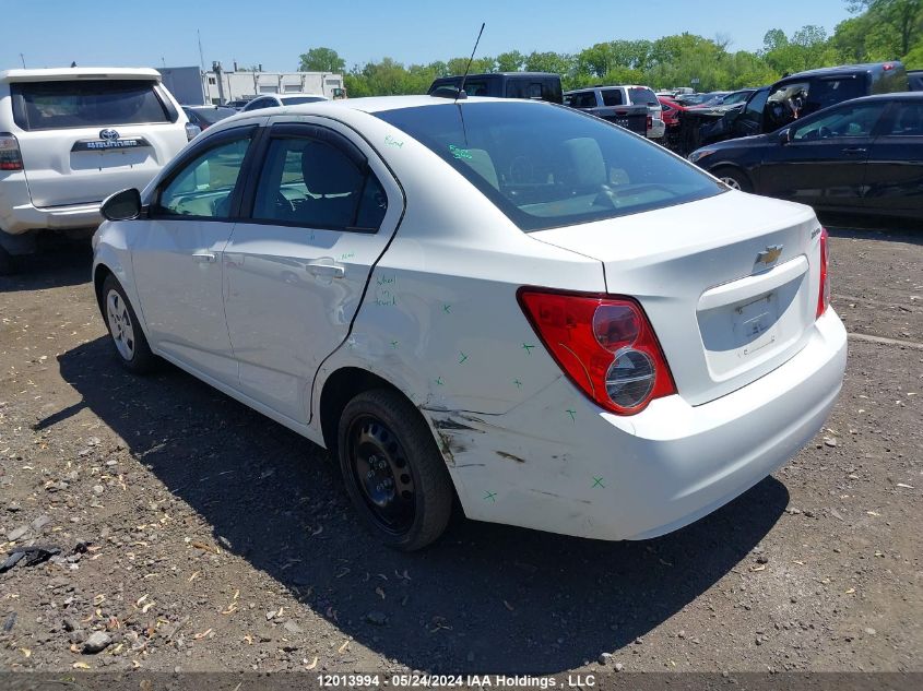 2015 Chevrolet Sonic VIN: 1G1JA5SH3F4112920 Lot: 12013994