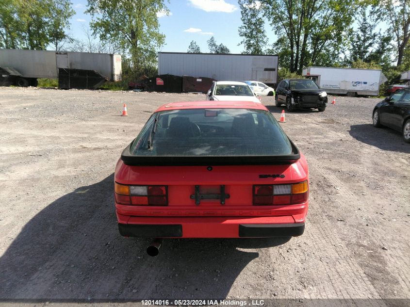 1989 Porsche 944 VIN: WP0AA0944KN451400 Lot: 12014016