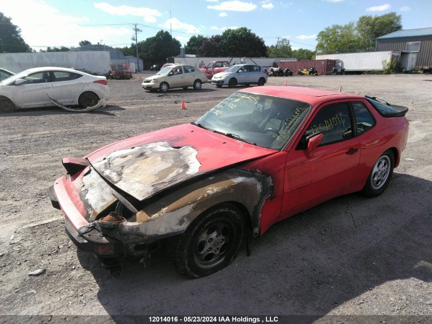 1989 Porsche 944 VIN: WP0AA0944KN451400 Lot: 12014016