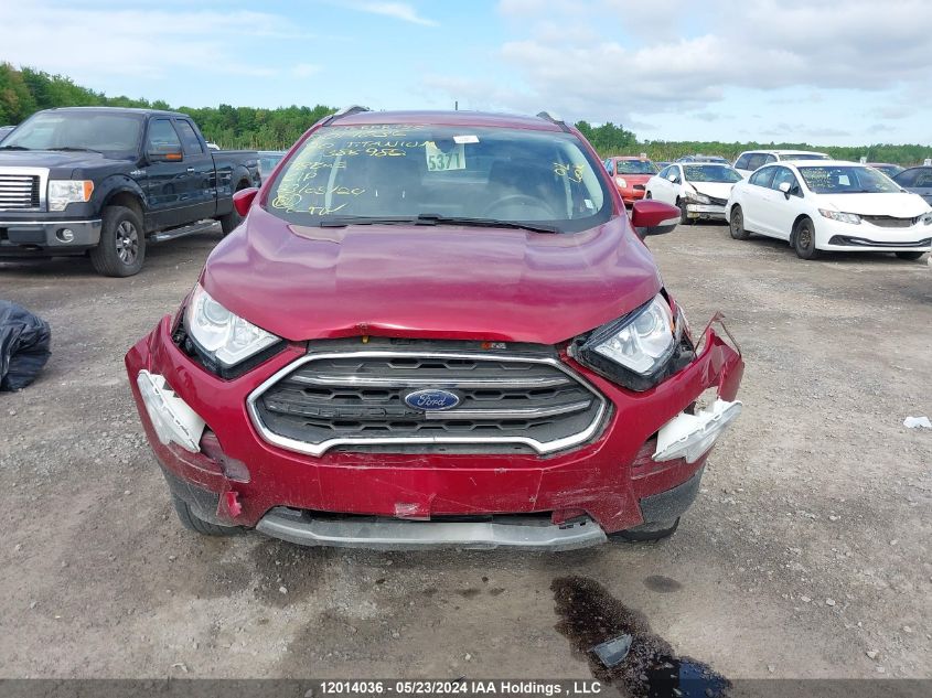 2020 Ford Ecosport Titanium VIN: MAJ6S3KLXLC386982 Lot: 12014036