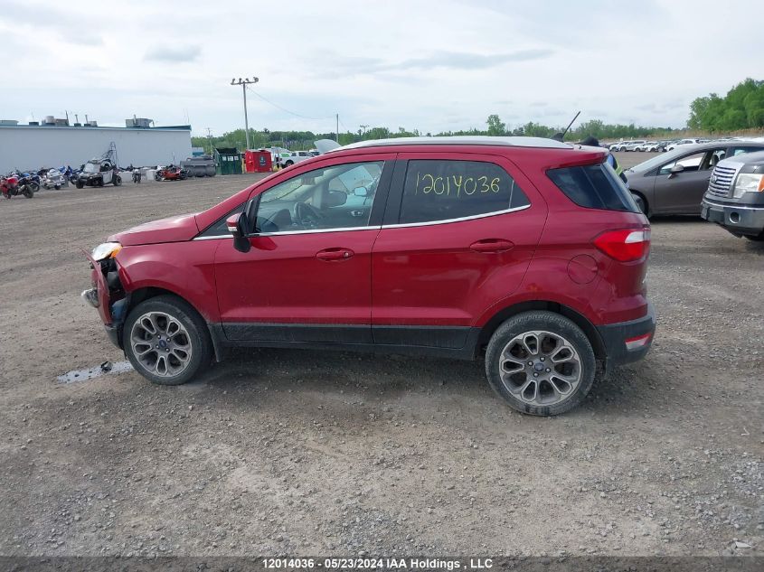 2020 Ford Ecosport Titanium VIN: MAJ6S3KLXLC386982 Lot: 12014036