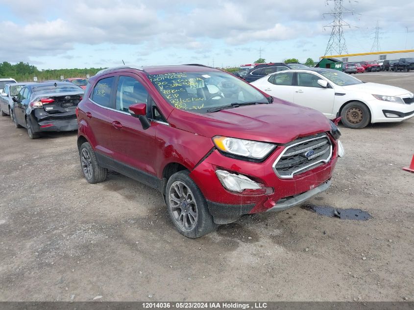 2020 Ford Ecosport Titanium VIN: MAJ6S3KLXLC386982 Lot: 12014036