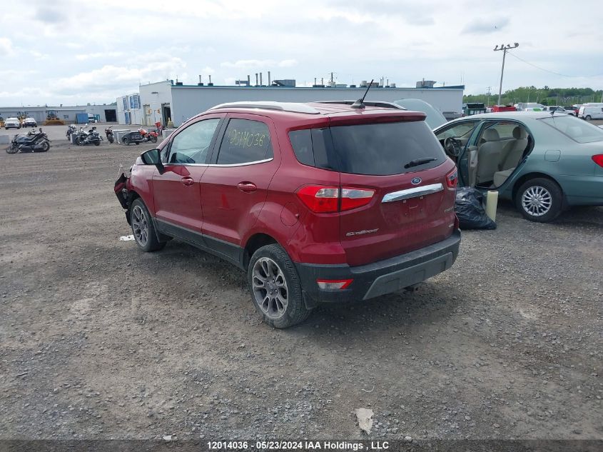 2020 Ford Ecosport Titanium VIN: MAJ6S3KLXLC386982 Lot: 12014036