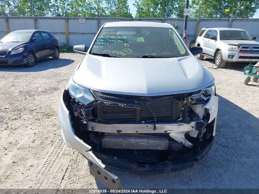 2018 Chevrolet Equinox VIN: 2GNAXREVXJ6142686 Lot: 12014039