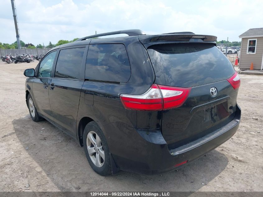 2017 Toyota Sienna 7 Passenger VIN: 5TDZZ3DC8HS841995 Lot: 12014044