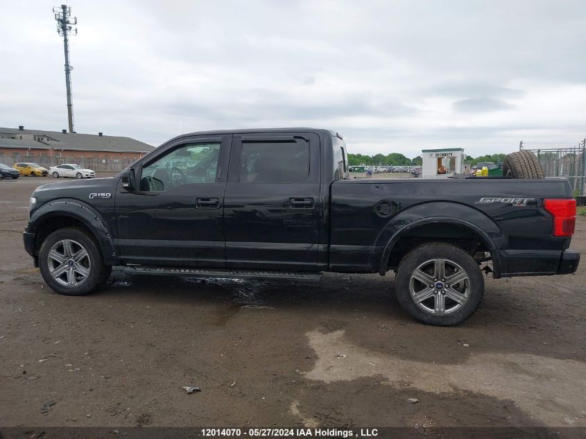 2019 Ford F-150 Lariat VIN: 1FTFW1E4XKFB91386 Lot: 12014070