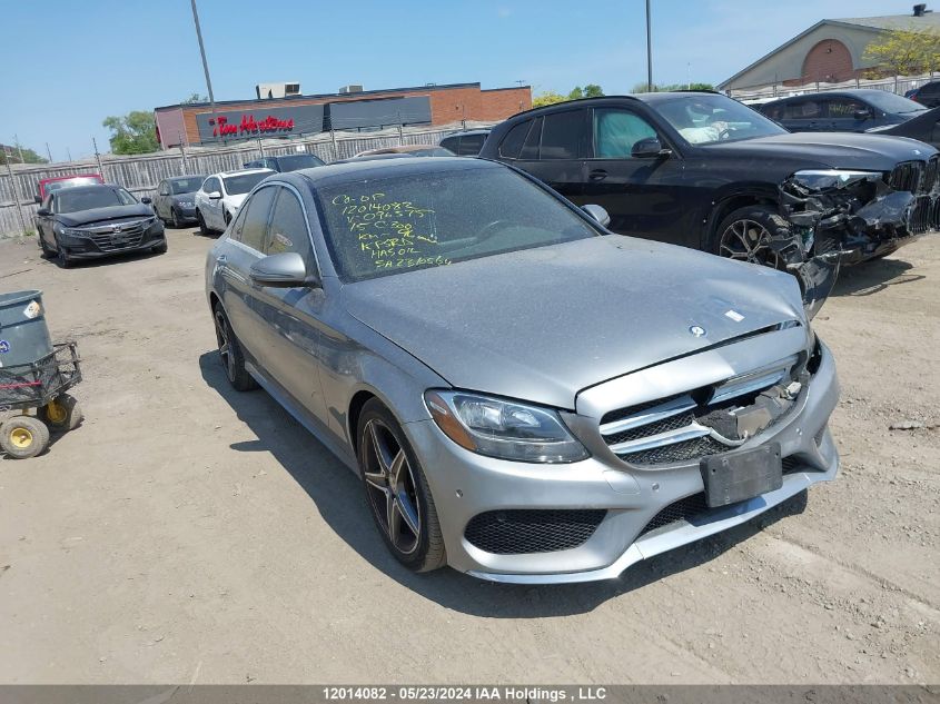 2015 Mercedes-Benz C-Class VIN: 55SWF4KB2FU096575 Lot: 12014082