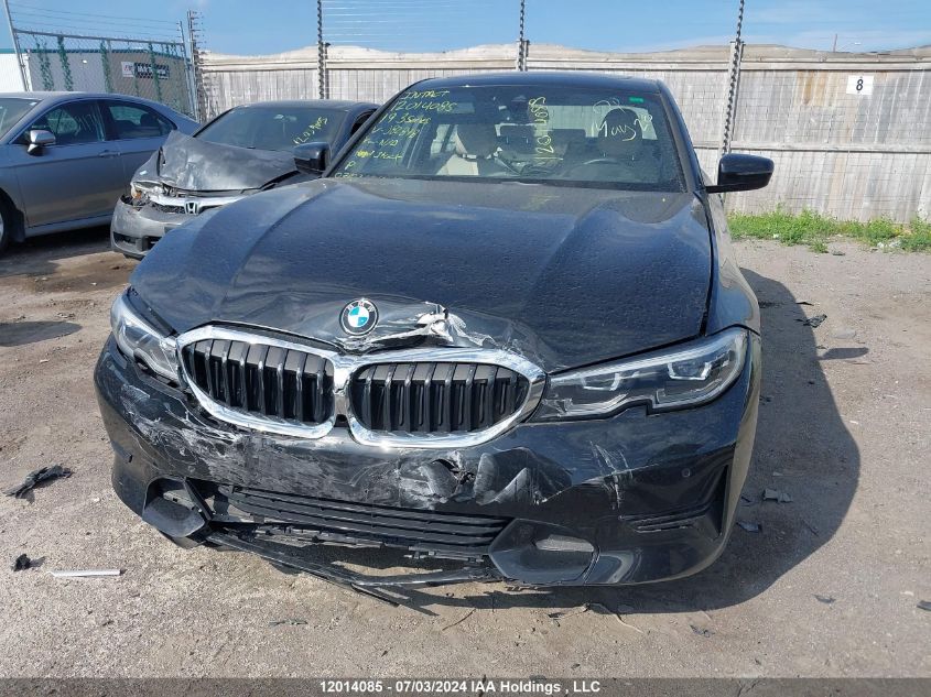 2019 BMW 3 Series VIN: WBA5R7C55KAJ82848 Lot: 12014085