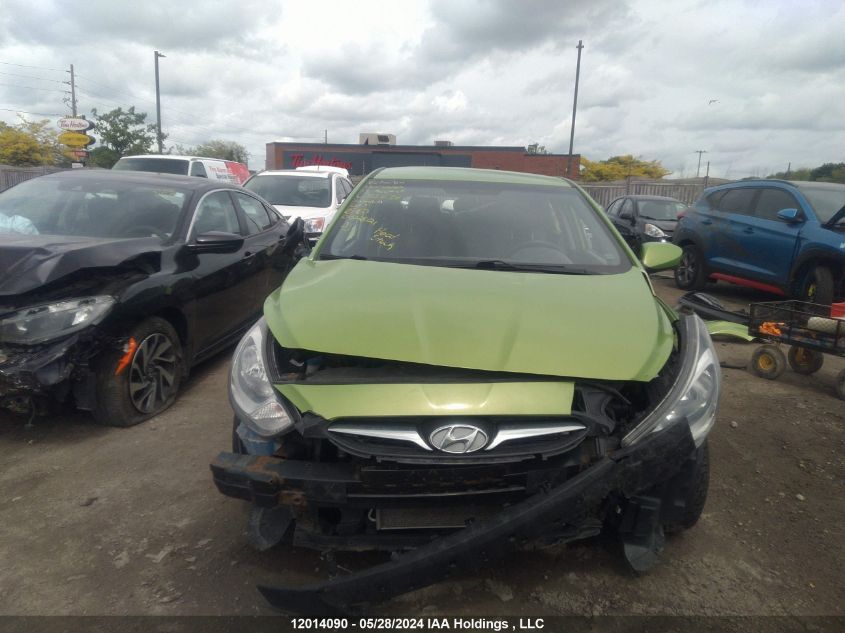 2013 Hyundai Accent Gls/Gs VIN: KMHCT5AE7DU112638 Lot: 12014090