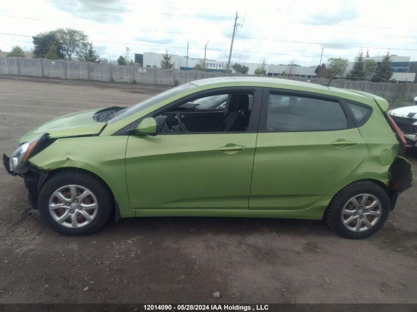 2013 Hyundai Accent Gls/Gs VIN: KMHCT5AE7DU112638 Lot: 12014090