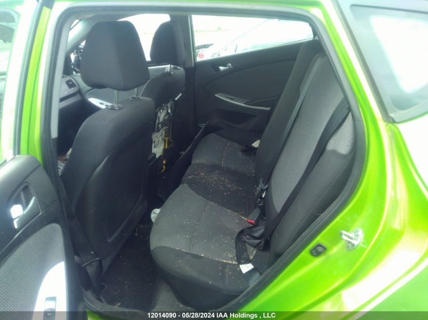 2013 Hyundai Accent Gls/Gs VIN: KMHCT5AE7DU112638 Lot: 12014090