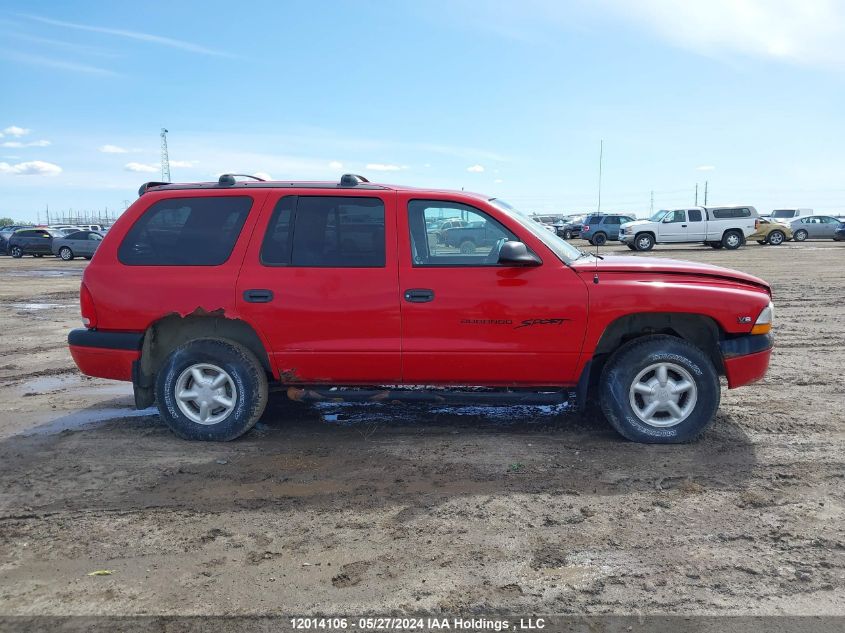 2000 Dodge Durango VIN: 1B4HS28N2YF181813 Lot: 12014106