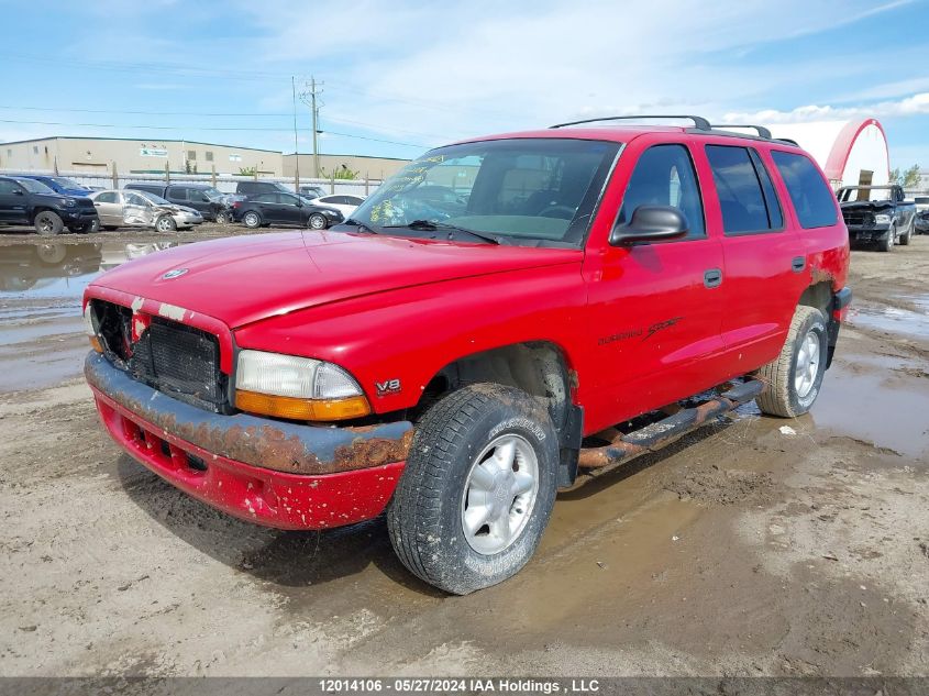 2000 Dodge Durango VIN: 1B4HS28N2YF181813 Lot: 12014106