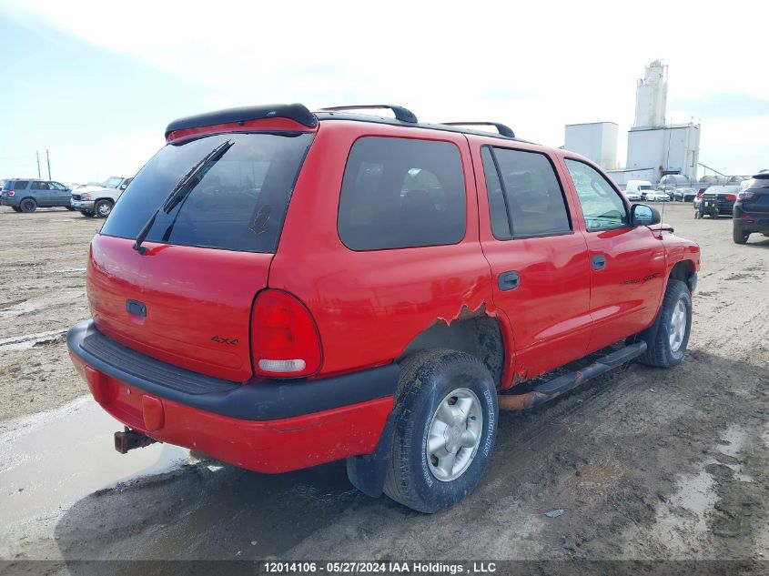 2000 Dodge Durango VIN: 1B4HS28N2YF181813 Lot: 12014106