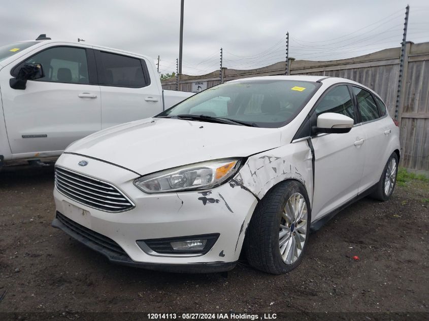 2016 Ford Focus Titanium VIN: 1FADP3N23GL334482 Lot: 12014113