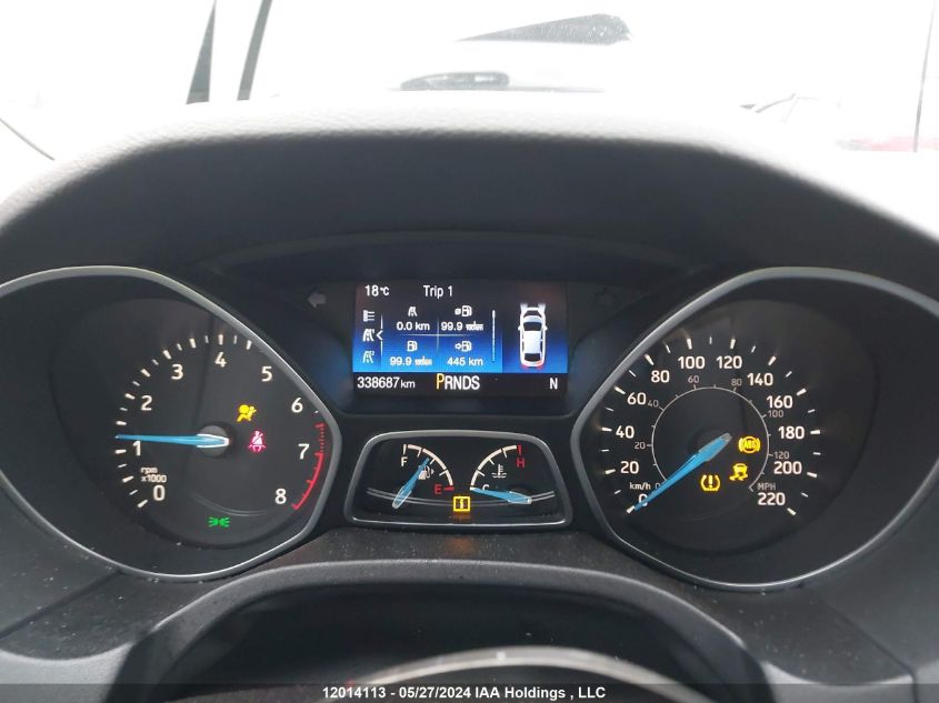 2016 Ford Focus Titanium VIN: 1FADP3N23GL334482 Lot: 12014113