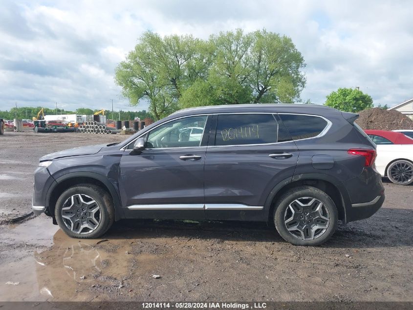 2022 Hyundai Santa Fe Luxury Hybrid Awd VIN: KM8S5DA13NU054588 Lot: 12014114