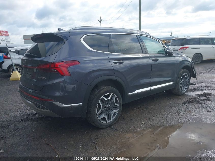 2022 Hyundai Santa Fe Luxury Hybrid Awd VIN: KM8S5DA13NU054588 Lot: 12014114