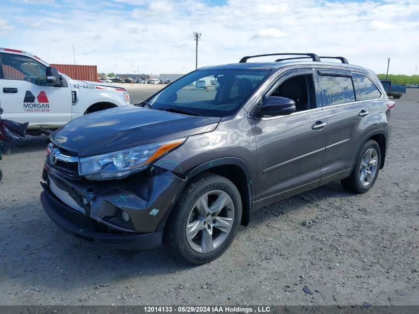 2015 Toyota Highlander Limited VIN: 5TDDKRFHXFS162544 Lot: 12014133