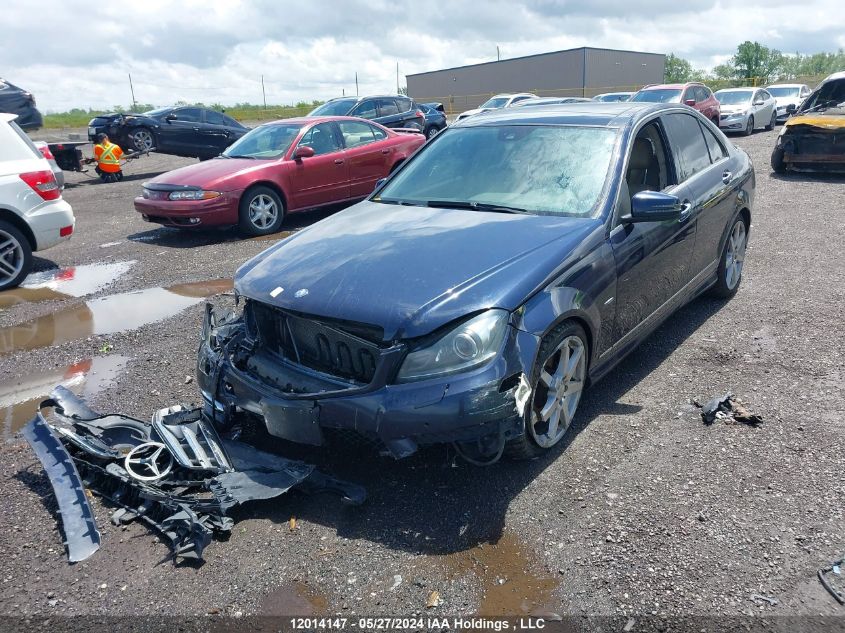 2012 Mercedes-Benz C-Class VIN: WDDGF8JB8CA611670 Lot: 12014147