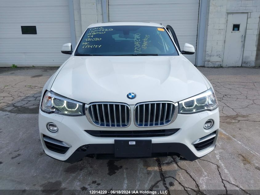 2018 BMW X4 xDrive28I VIN: 5UXXW3C57J0T81030 Lot: 12014220