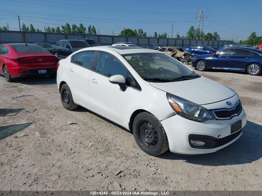 2013 Kia Rio VIN: KNADN4A32D6187650 Lot: 12014243