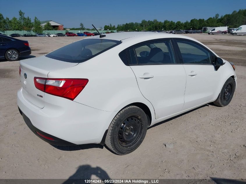 2013 Kia Rio VIN: KNADN4A32D6187650 Lot: 12014243