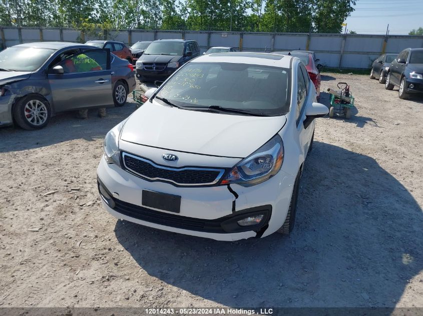 2013 Kia Rio VIN: KNADN4A32D6187650 Lot: 12014243