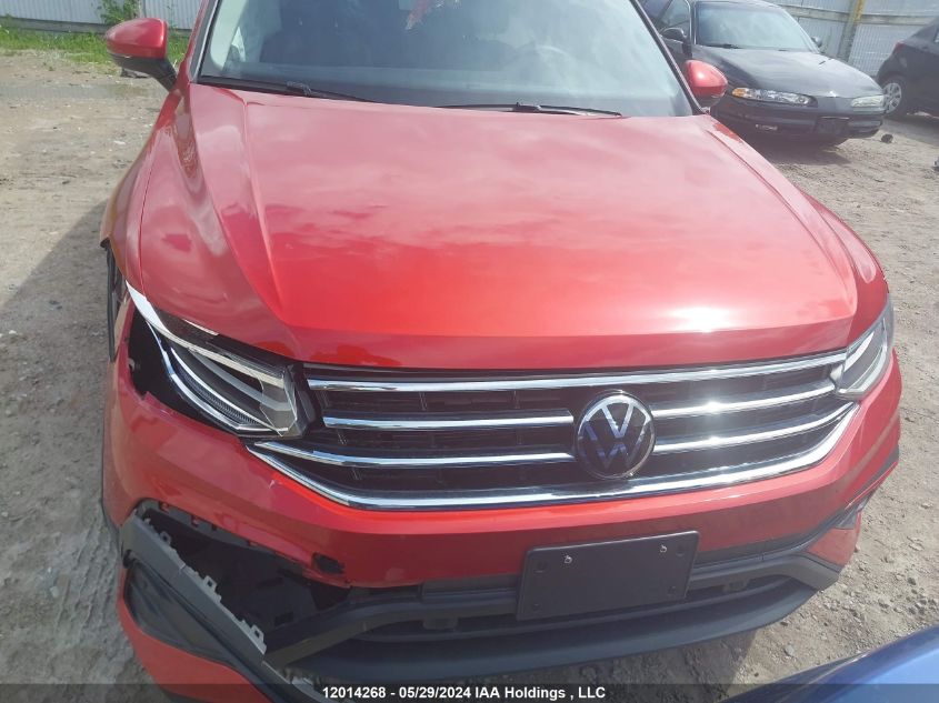 2022 Volkswagen Tiguan VIN: 3VV2B7AX2NM069205 Lot: 12014268