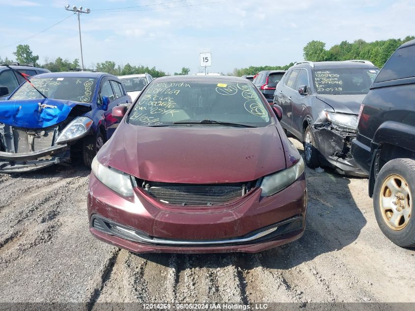 2013 Honda Civic Lx VIN: 2HGFB2F59DH000696 Lot: 12014269