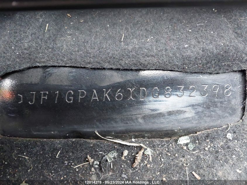 2013 Subaru Impreza Limited VIN: JF1GPAK6XDG832398 Lot: 12014278