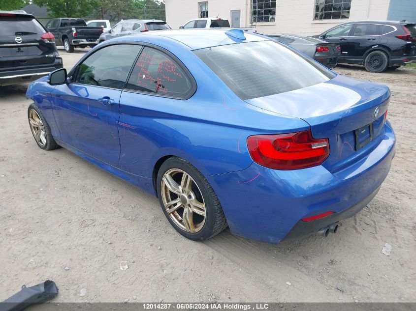 2014 BMW 2 Series VIN: WBA1F5C56EVW97835 Lot: 12014287