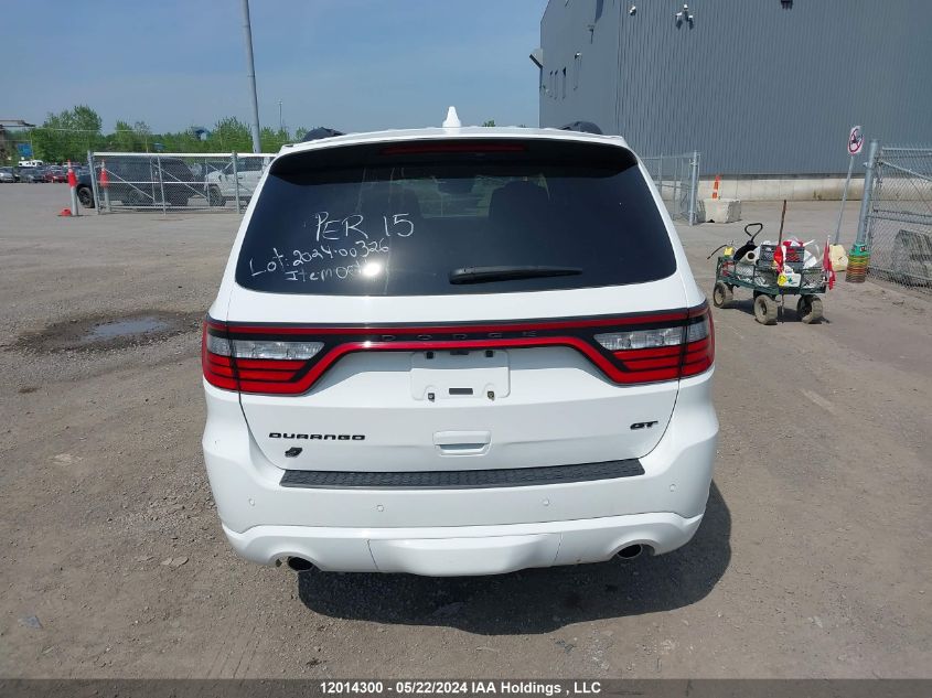 2022 Dodge Durango Gt VIN: 1C4RDJDG8NC225250 Lot: 12014300