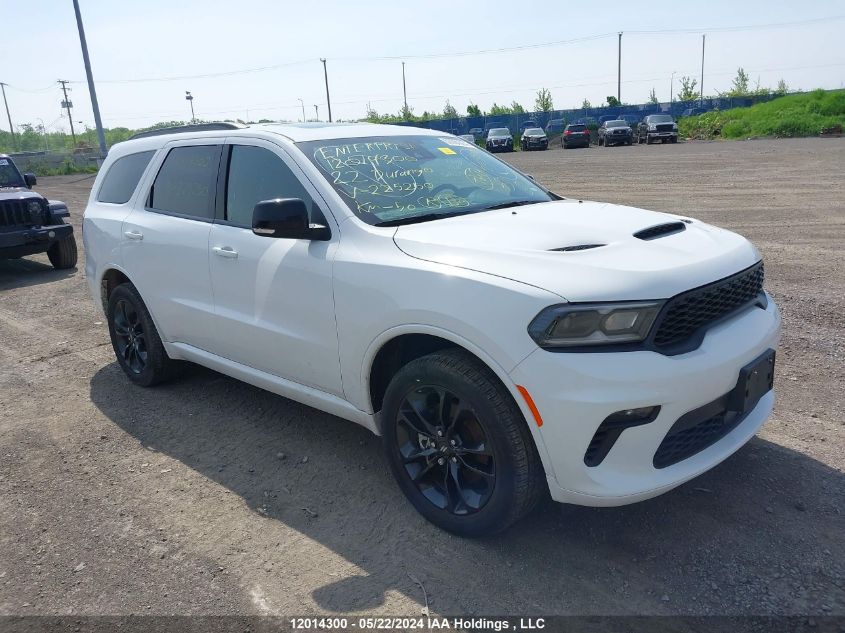 2022 Dodge Durango Gt VIN: 1C4RDJDG8NC225250 Lot: 12014300