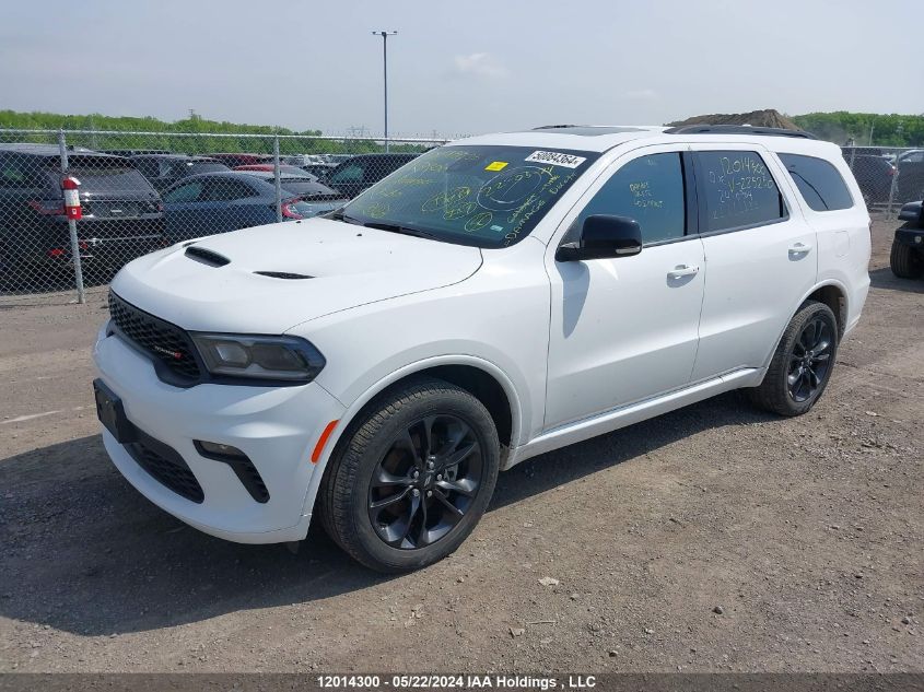 2022 Dodge Durango Gt VIN: 1C4RDJDG8NC225250 Lot: 12014300